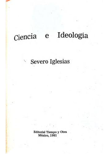 Ciencia e Ideología