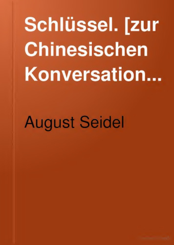 Schlüssel zur chinesischen Konversationsgrammatik