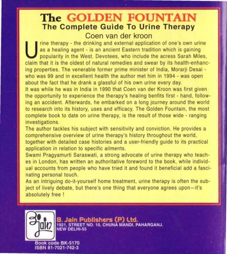 Golden Fountain: The Complete Guide to Urine Therapy