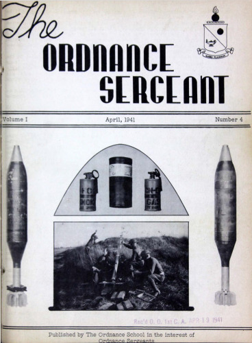 The Ordnance Sergeant Volume 1 Number 4