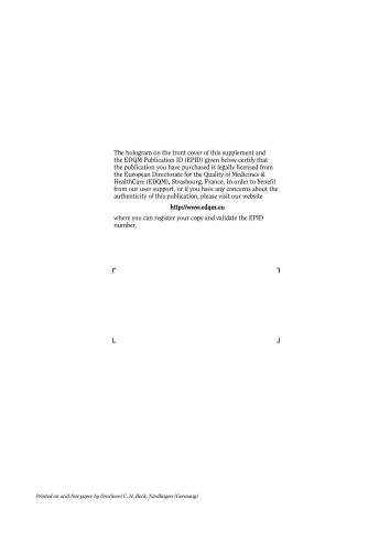 European Pharmacopoeia 7.0, suplement 7.1