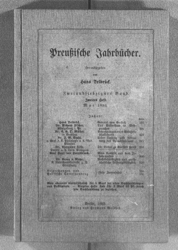 Preußische Jahrbücher