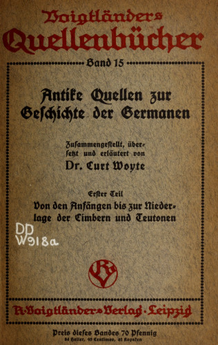 Antike Quellen zur Geschichte der Germanen