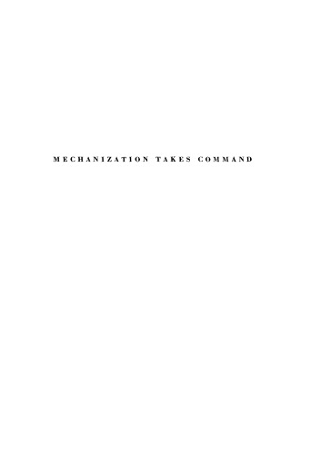 Mechanization Takes Command