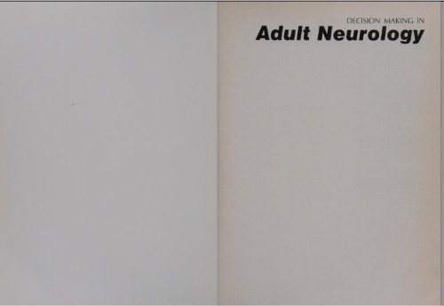 Decision Making In Neurology -Weisberg year 1993 -second edition