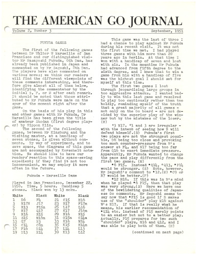The American Go Journal