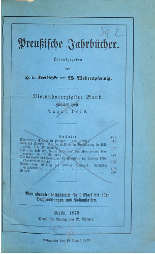 Preußische Jahrbücher