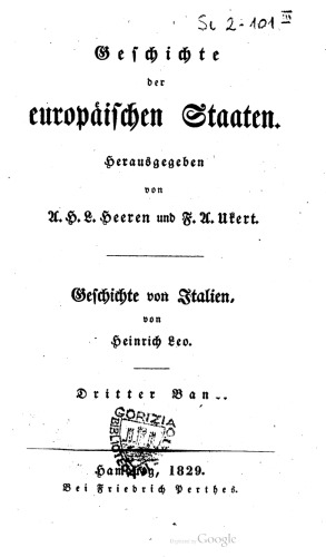 Geschichte der italienischen Saaten / Vom Jahre 1268 bis 1492