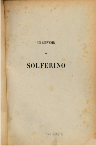 Un souvenir de Solferino