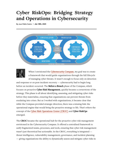 Cyber RiskOps — Bridging Strategy and Operations in Cybersecurity