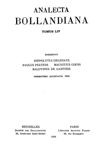 Analecta Bollandiana