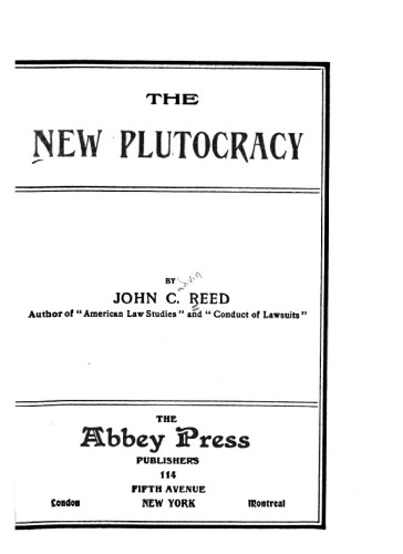 The New Plutocracy