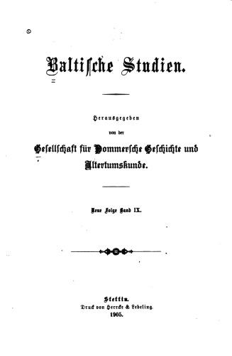 Baltische Studien