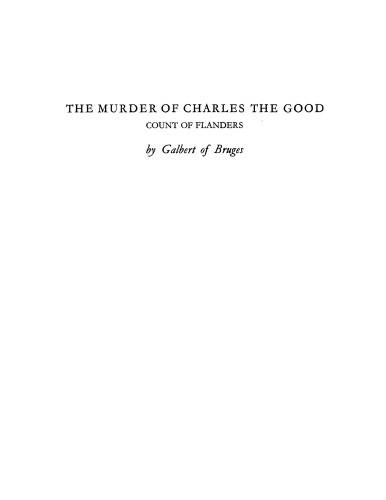 The murder of Charles the Good, count of Flanders