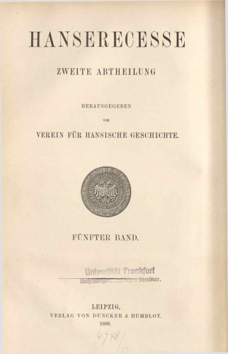 Hanserecesse von 1431-1476
