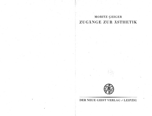 Zugänge zur Ästhetik