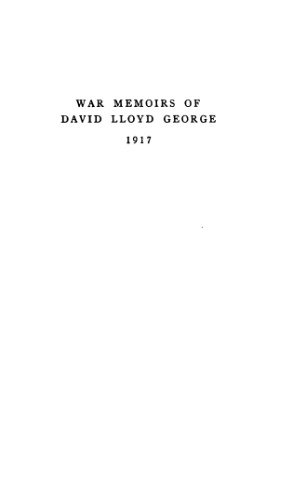 War memoirs of David Lloyd George 1914-1915