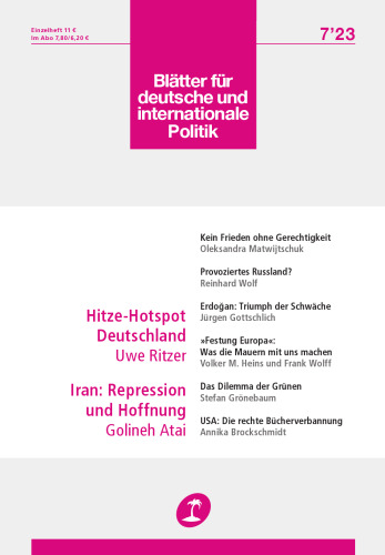 Die Blätter für deutsche und internationale Politik [7 / 20, 7 ed.]