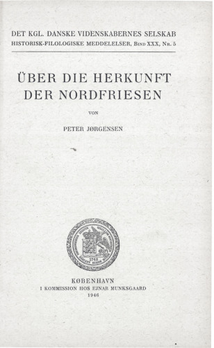 Über die Herkunft der Nordfriesen