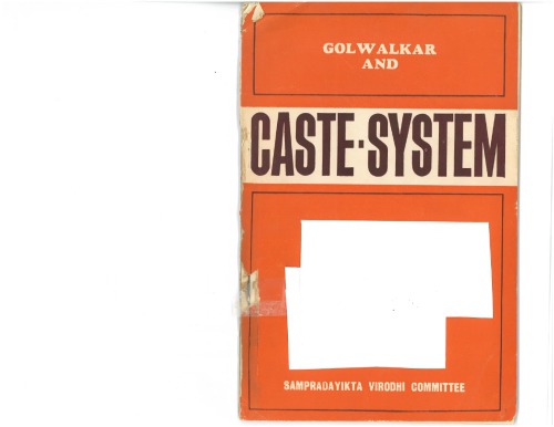 Golwalkar and Caste System: Expose of an Obscurantist Outlook