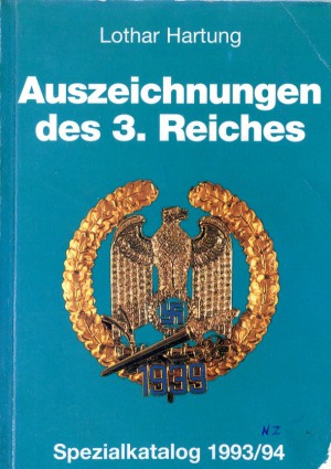 Auszeichnungen des 3. Reiches Spezialkatalog 199394