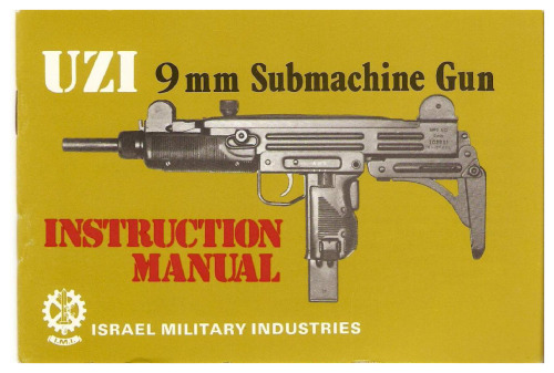 Uzi 9mm Submachine Gun Instruction Manual