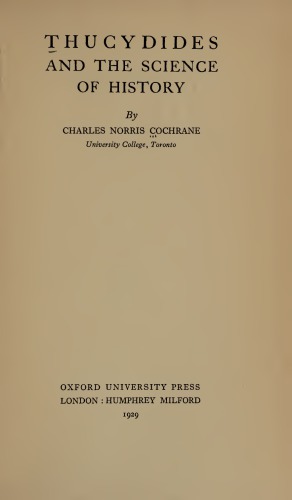 Thucydides and the Science of History