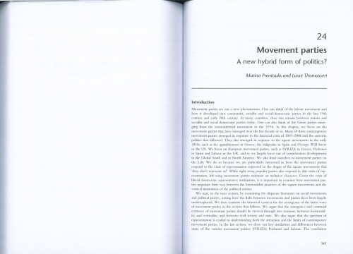 Movement parties: A new hybrid form of politics?