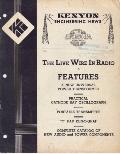 Kenyon Engineering News Vol 1-2