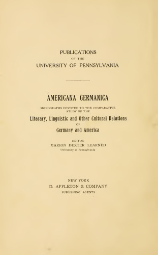 The American Ethnographical Survey; Conestoga Expedition 1902