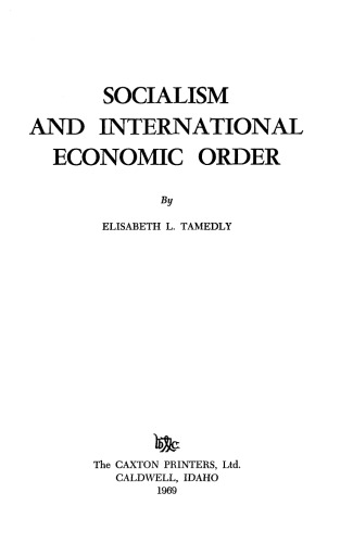 Socialism and International Economic Order