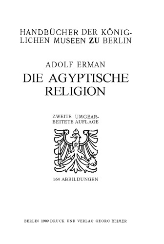 Die ägyptische Religion