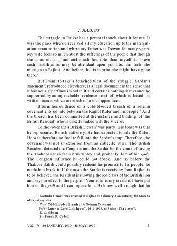 The Complete Works of Mahatma Gandhi Volume 75