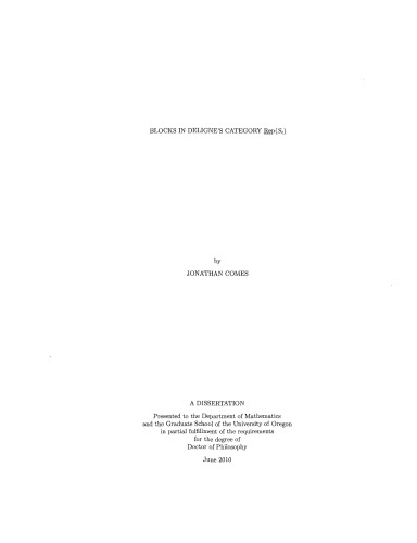 Blocks in Deligne's category Rep(St) [PhD thesis]