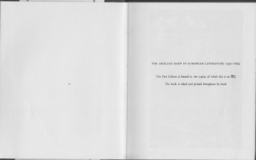 Aeolian Harp Volume 3 - The Aeolian Harp in European Literature 1591-1892