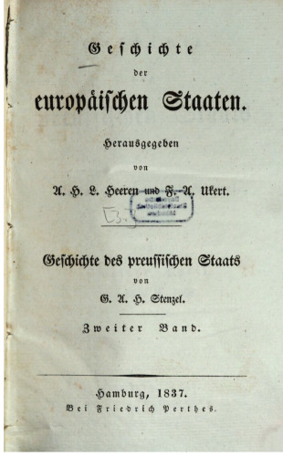 Geschichte des preussischen Staats