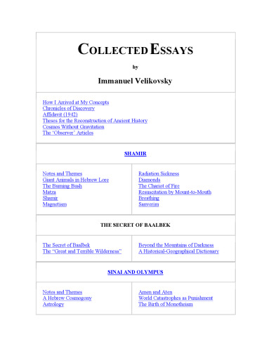 Collected Essays