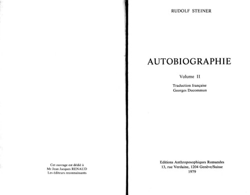 Autobiographie Volume 2