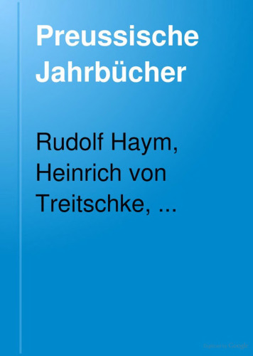 Preußische Jahrbücher