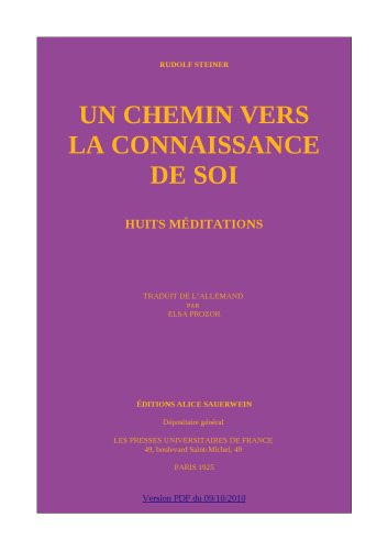 Un chemin vers la connaissance de Soi