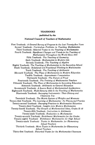 Historical Topics for the Mathematics Classroom 31st Yearbook