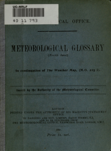 Meteorological Glossary