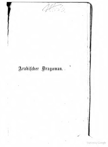 Arabischer Dragoman für Besucher des Heiligen Landes