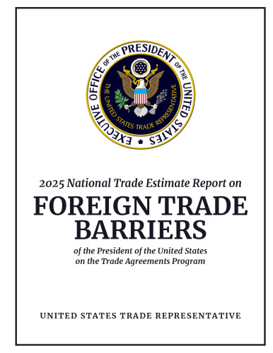 2025 National Trade Estimate Report