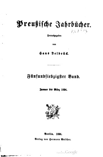 Preußische Jahrbücher