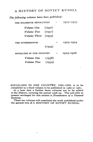 Socialism in One Country: 1924-1926 - Volume II