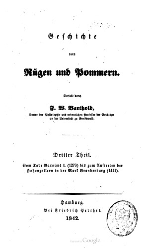 Geschichte von Rügen und Pommern