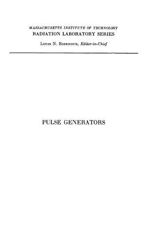 MIT RadLab {complete set} Vol 05 - Pulse Generators
