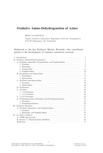 Oxidative amino-dehydrogenation of azines