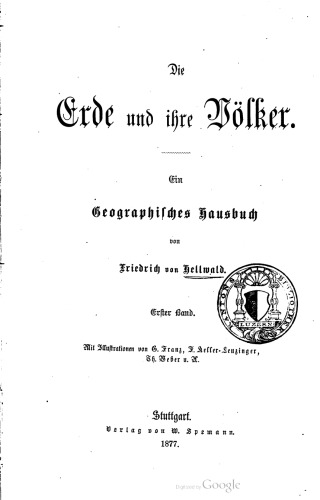 Die Erde und ihre Völker : Ein geographisches Hausbuch